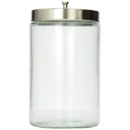 MABIS Decorative Storage Apothecary Clear Glass Jar for Kitchen, Bathroom or Laundry Organization wi | Walmart (US)
