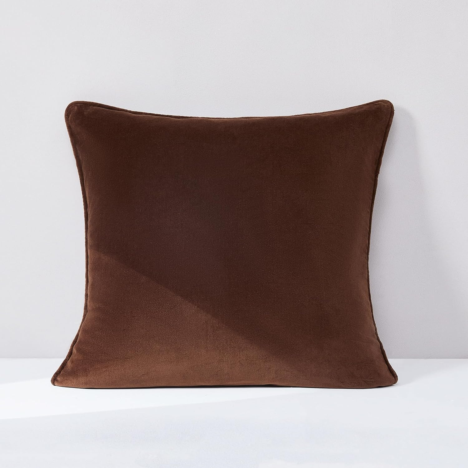 Lush Decor x Chuks Collins Terran Velvet Decorative Pillow Cover Single 22" W x 22" L Brown - 22x... | Amazon (US)