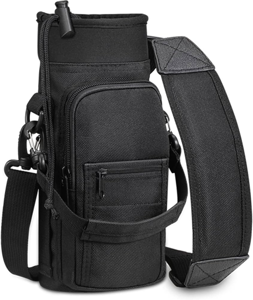 SITHON Water Bottle Carrier Bag with Adjustable Shoulder Strap, Sports Water Bottle Sling Case Ho... | Amazon (US)