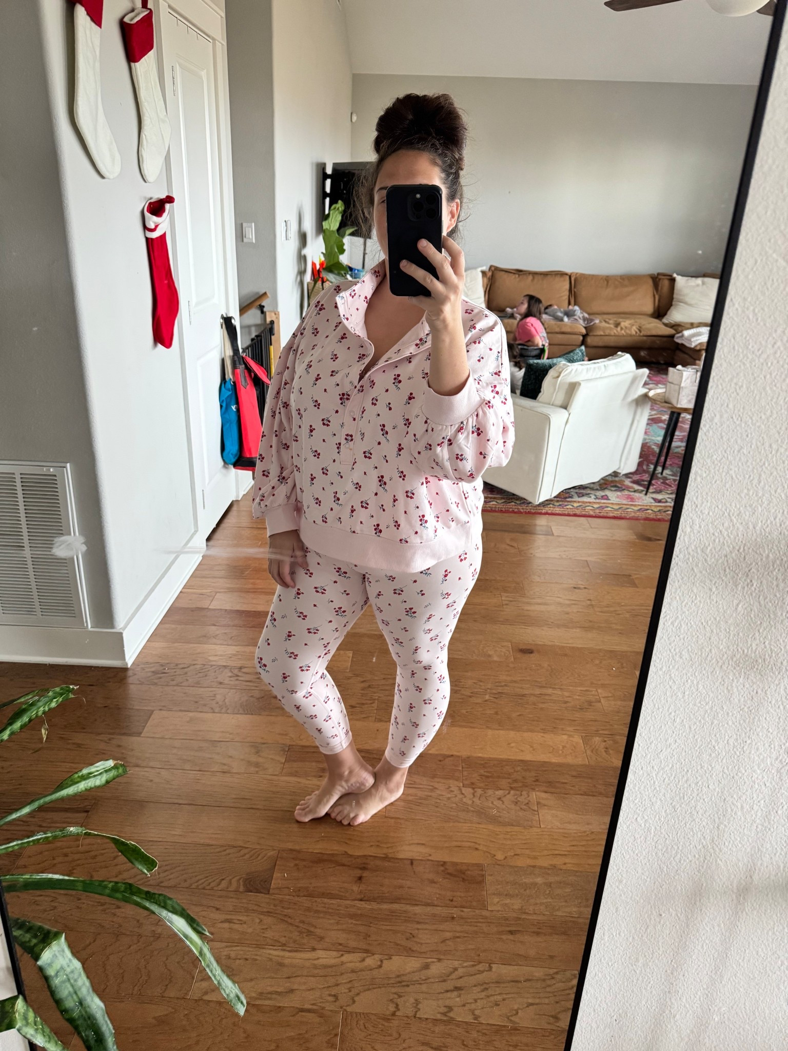 The sweetest set from Target! 

For size reference, I’m 5’2”, 180lbs, 38G and wearing an XXL on top (for a little longer length) and a L bottom. 

#LTKPetite #LTKFindsUnder50 #LTKMidsize