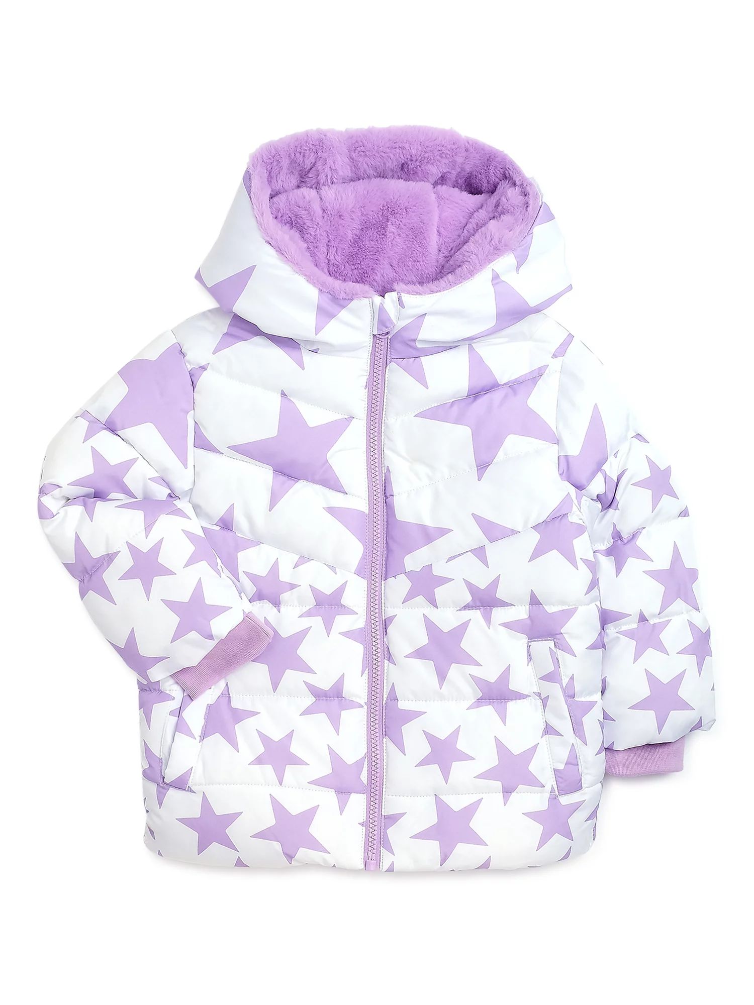 Swiss Tech Baby and Toddler Girl Heavyweight Puffer Jacket, Sizes 12M-5T | Walmart (US)