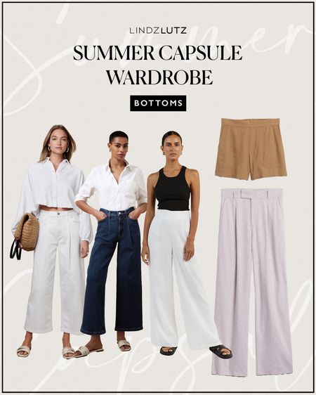 Summer capsule wardrobe: bottoms! 

Check out my blog post on how to build your summer capsule wardrobe! 

#LTKstyletip #LTKSeasonal
