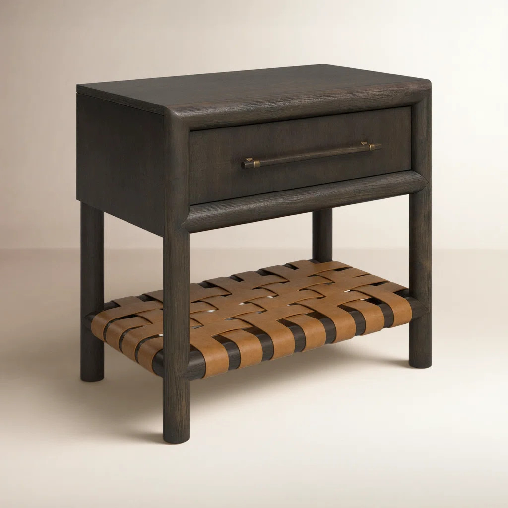 Birch Lane™ Colleen 1-Drawer Acacia Nightstand | Birch Lane | Birch Lane
