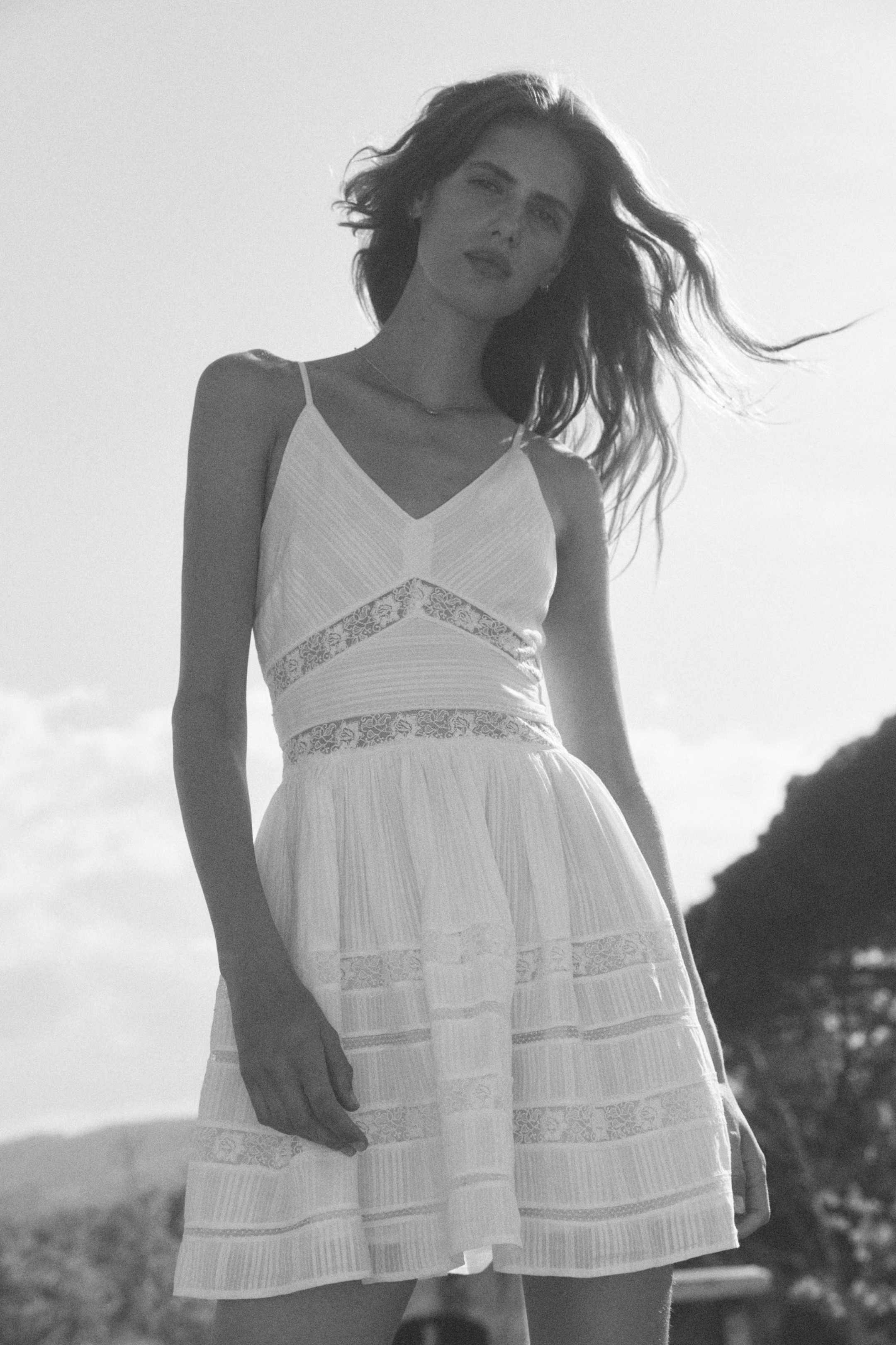 Lace-Inset Cotton Dress | H&M (US + CA)