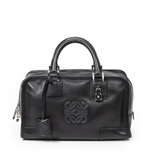 Amazona leather handbag Loewe Black in Leather - 40046615 | Vestiaire Collective (Global)
