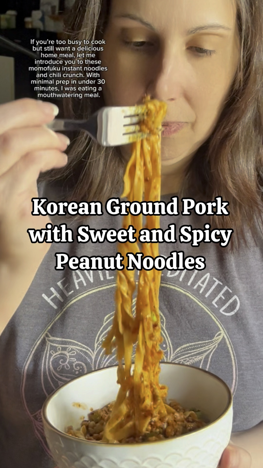 If you’re too busy to cook but still want a delicious home meal, let me introduce you to these momofuku instant noodles and chili crunch. With minimal prep in under 30 minutes, I was eating a mouthwatering meal.

Momofuku Sweet and Spicy Noodles are made from simple ingredients yet are big in flavor. 

They are air-dried, never fried. The result: 25% fewer calories than most instant noodles, double the usual amount of protein, and zero mg of cholesterol.

The best part is that they cook in under 4 minutes, about half the time as dried pasta. 

#LTKSaleAlert #LTKHome #LTKVideo