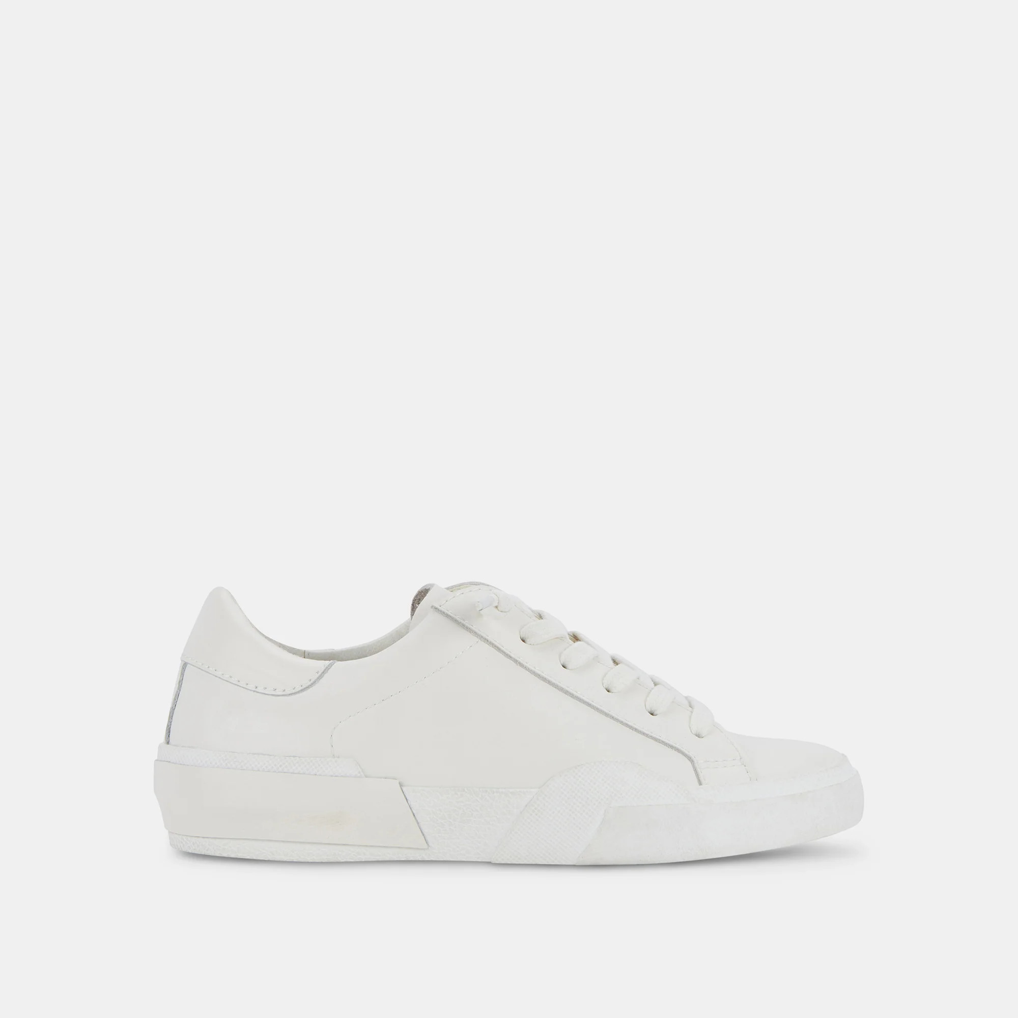 Zina 306 Sneakers White Recycled Leather | White Leather Sneakers | DolceVita.com