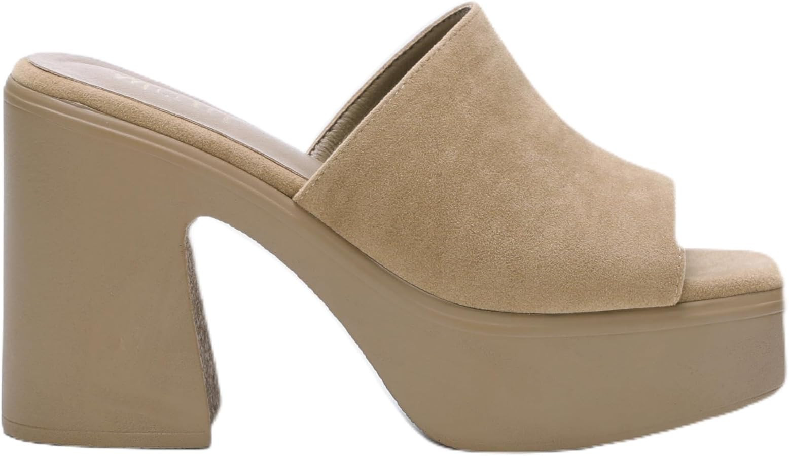 Sienne Chunky Heel Slip-on Square Toe Platform Sandals | Amazon (US)