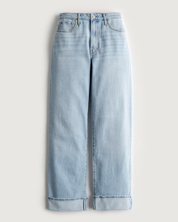 Women's Ultra High-Rise Light Wash Dad Jeans | Women's The Warehouse Sale Up to 60% Off | Hollist... | Hollister (US)