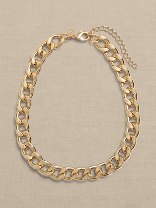 Thick Curb Chain Necklace | Banana Republic Factory