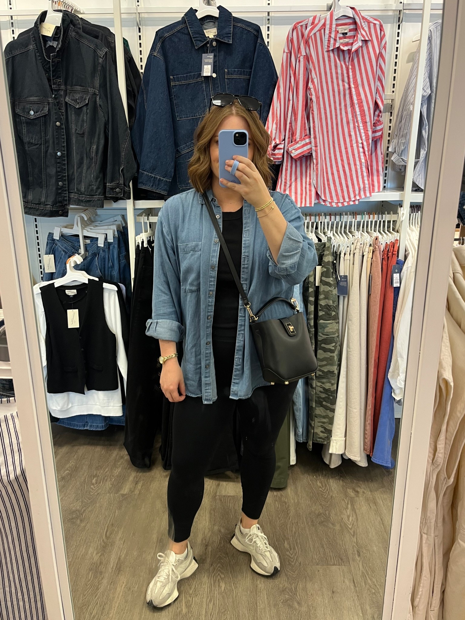 5.7 ootd // my favorite way to elevate leggings 

Button down M (runs big)
tank & leggings L (tts)

#LTKStyleTip #LTKMidsize #LTKSeasonal