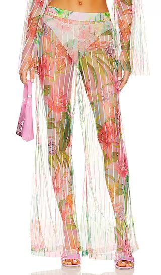 Lora Pants in Multicolor Hibiscus | Revolve Clothing (Global)