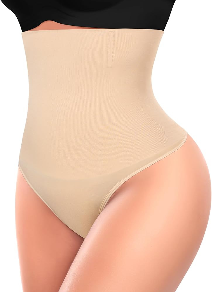 Thong Shapewear Tummy Control for Women High Waisted Body Shaper Underwear Waist Trainer Panties ... | Amazon (CA)