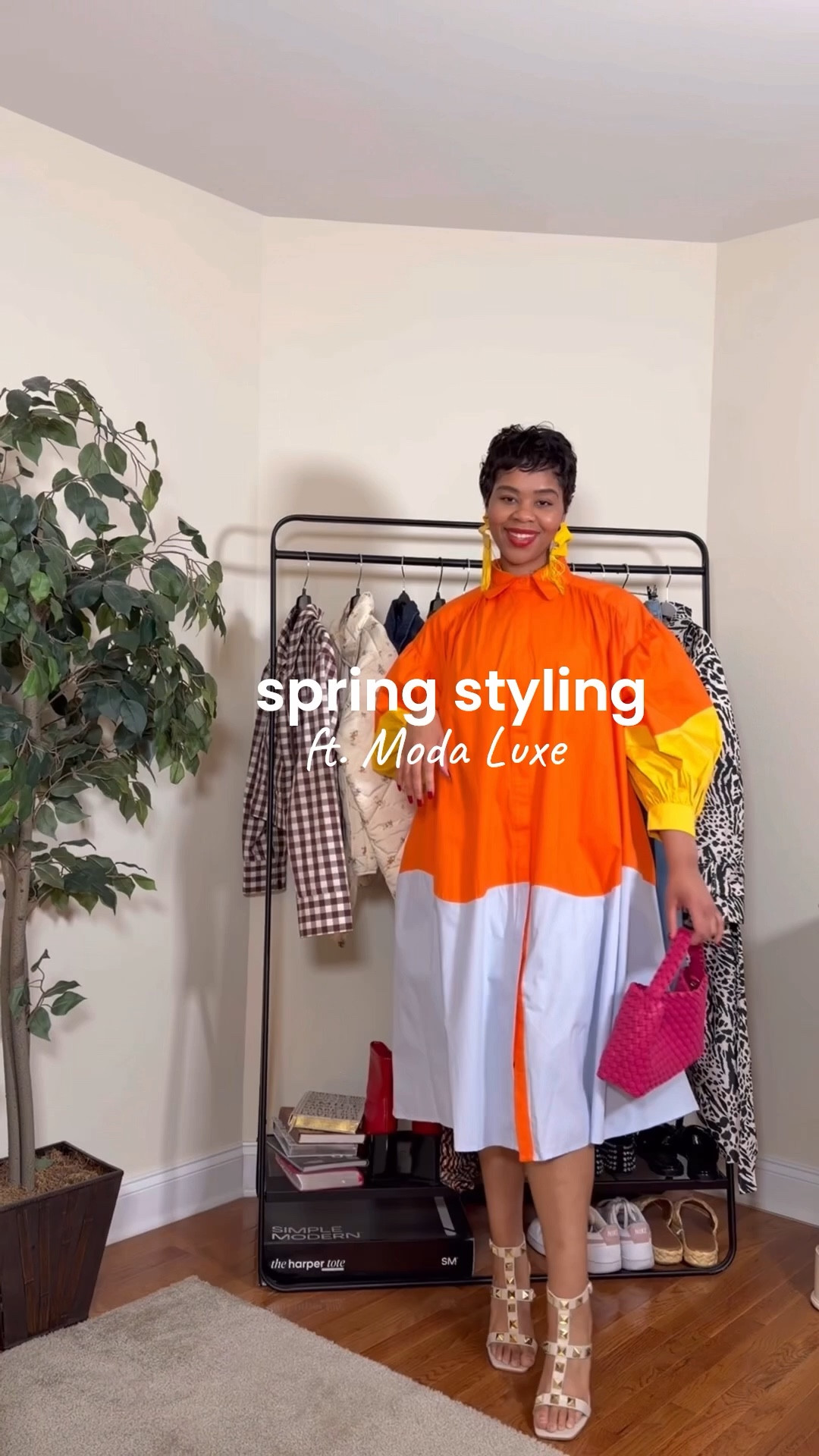 Bold style for spring 🎀 A pink purse never looked so good, I love a colorful spring 

Dress: Kelly Obi 
Handbag: Kaia Crossbody 

#LTKootd #LTKTall #LTKMidsize