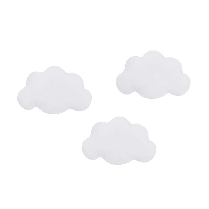 Amazon.com : Little Love by NoJo 3Piece White Soft Cloud Shaped Baby Nursery Wall Decor, White : ... | Amazon (US)