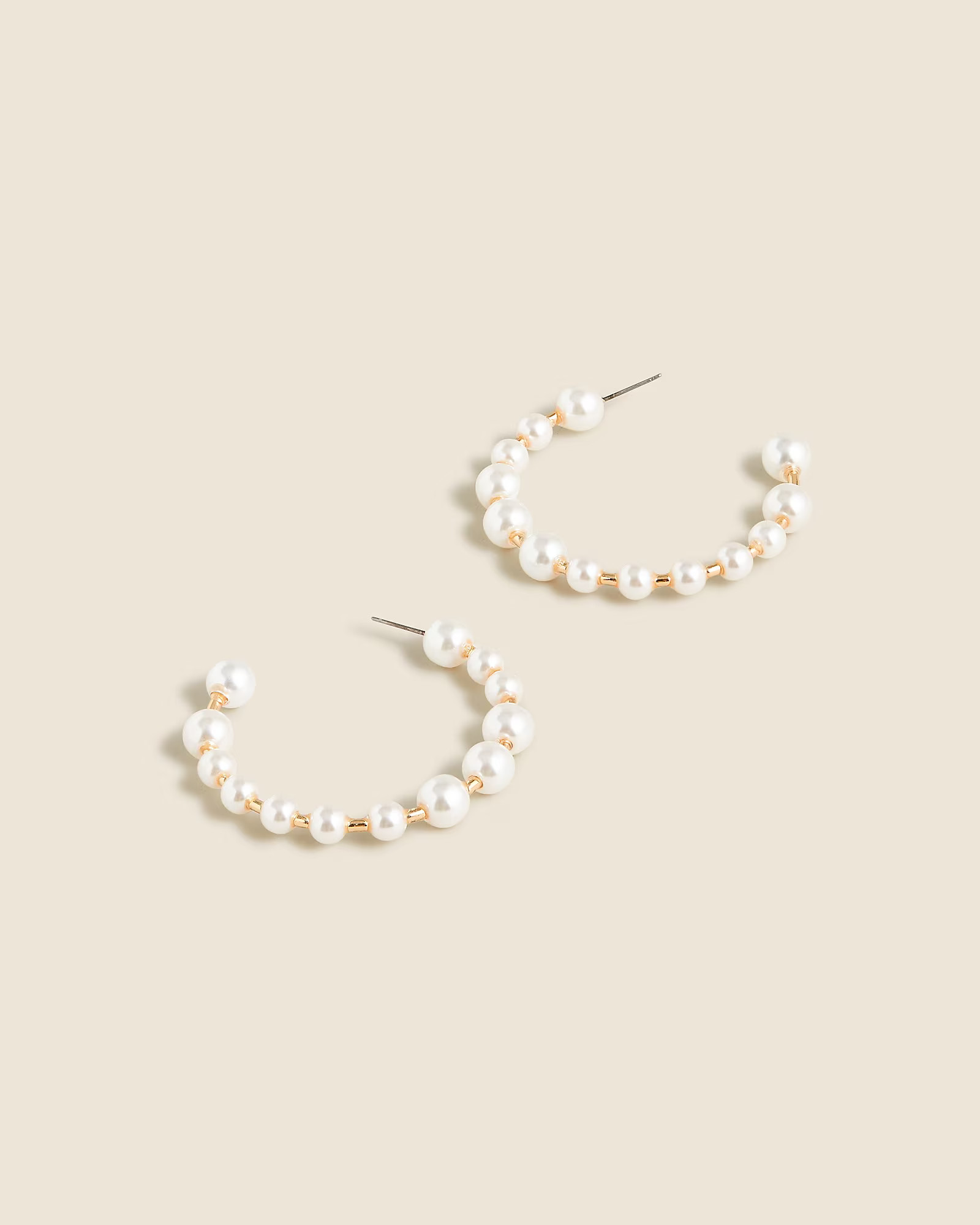 Bead hoop earrings | J. Crew US
