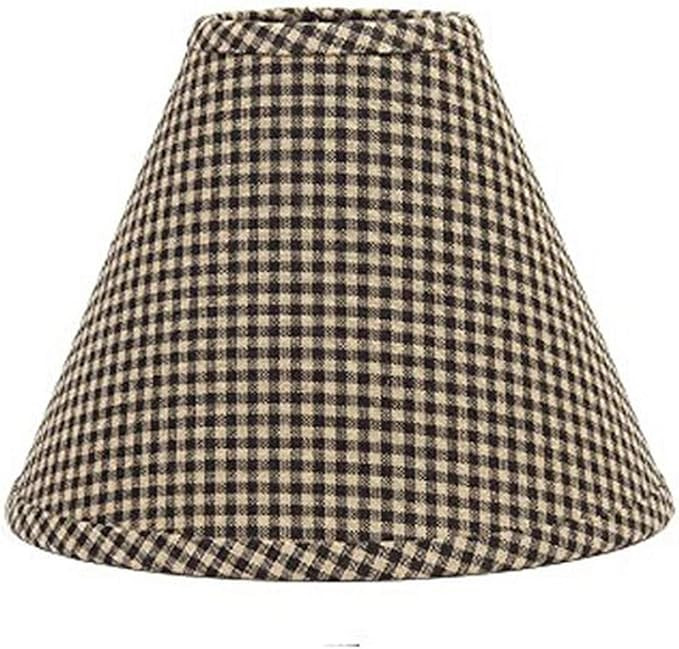 Home Collection by Raghu Newbury Gingham Black Lampshade 14" | Amazon (US)