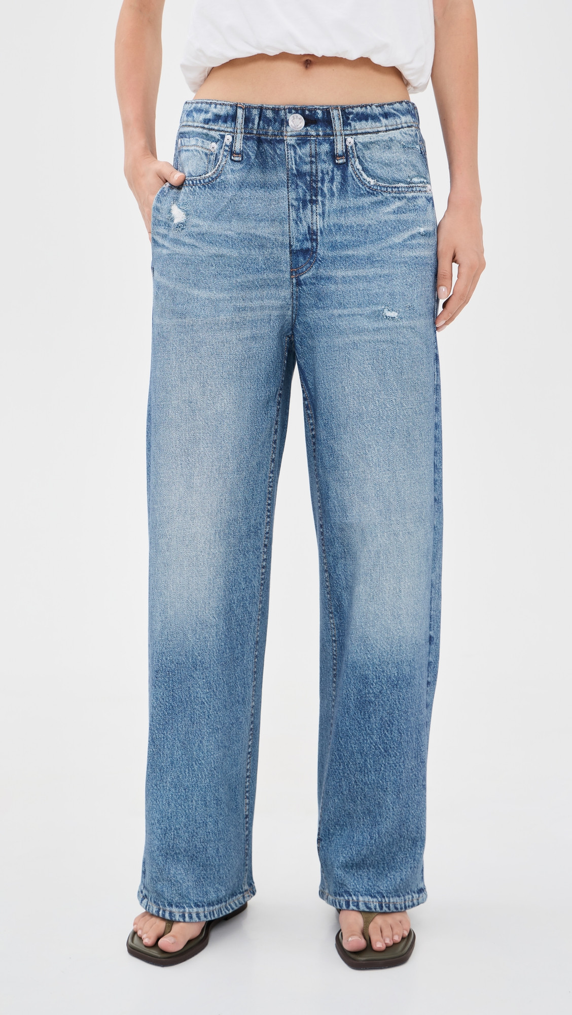 rag & bone Miramar Ankle Pull On Wide Leg Pants Minetta XL | Shopbop