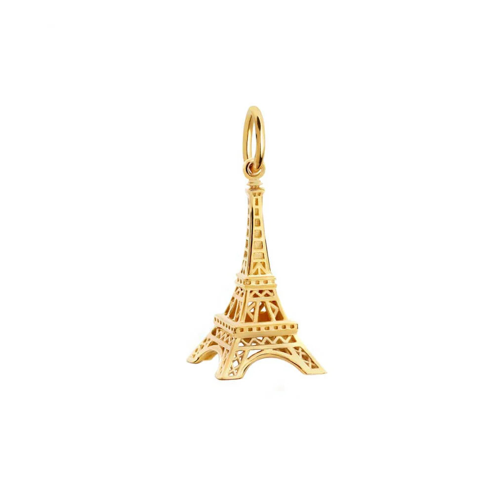 Gold Eiffel Tower Charm | Paris, France | Gold Vermeil Charm | Jet Set Candy (US)