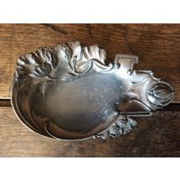 Vintage French Art Deco Metal Trinket Plate Dish Pot Ring Jewelry Circa 1920's/Eve Of Europe | Etsy (US)