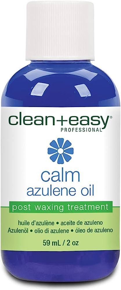 Clean + Easy Calm - Azulene Oil, Use To Soothe Sore Irritated Skin, Remove Wax Residue After Hair... | Amazon (US)