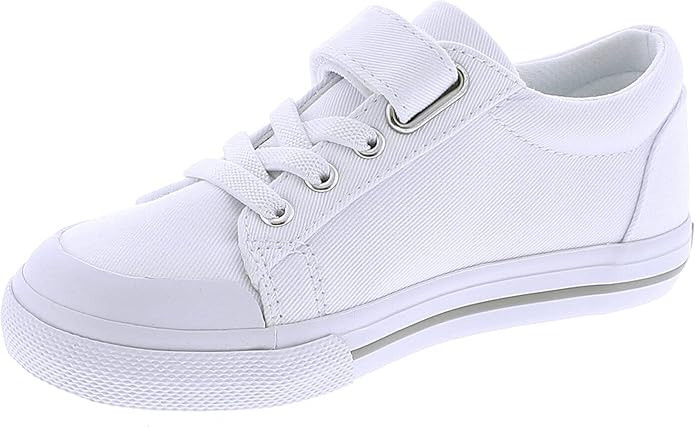 FOOTMATES Jordan Strap Canvas Flats Boys and Girls Shoes - Tennis Sneakers w/Wide Toe Box, Custom... | Amazon (US)