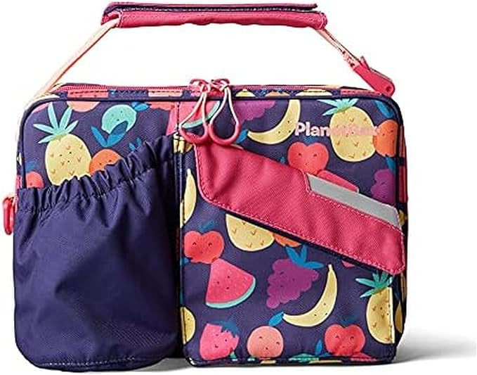 PlanetBox Insulated Lunch Bag – Tutti Frutti Edition Carry Bag with Pockets for Water Bottle an... | Amazon (US)