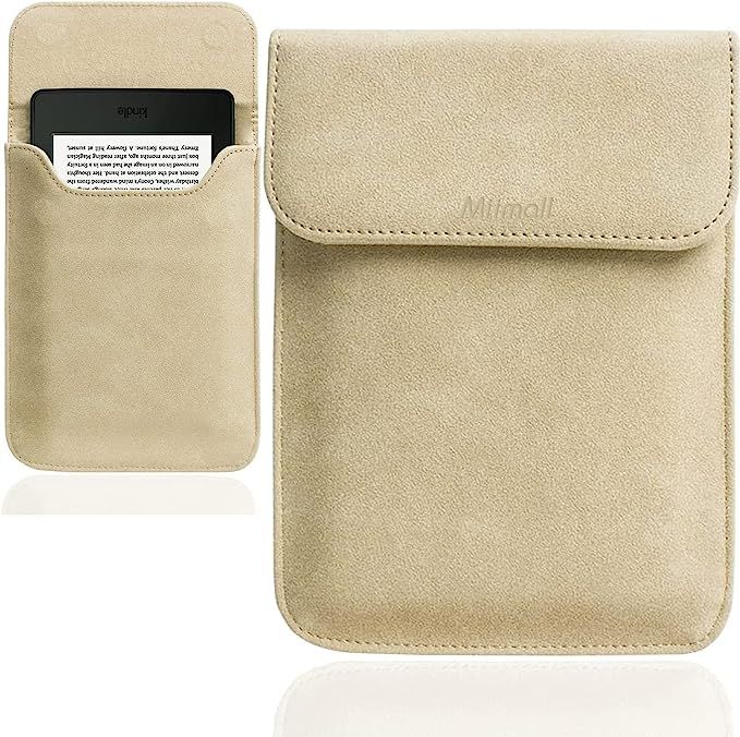 Miimall Compatible with Kindle Paperwhite 11th Gen 2021 Leather Sleeve, Ultra Slim Lightweight An... | Amazon (CA)