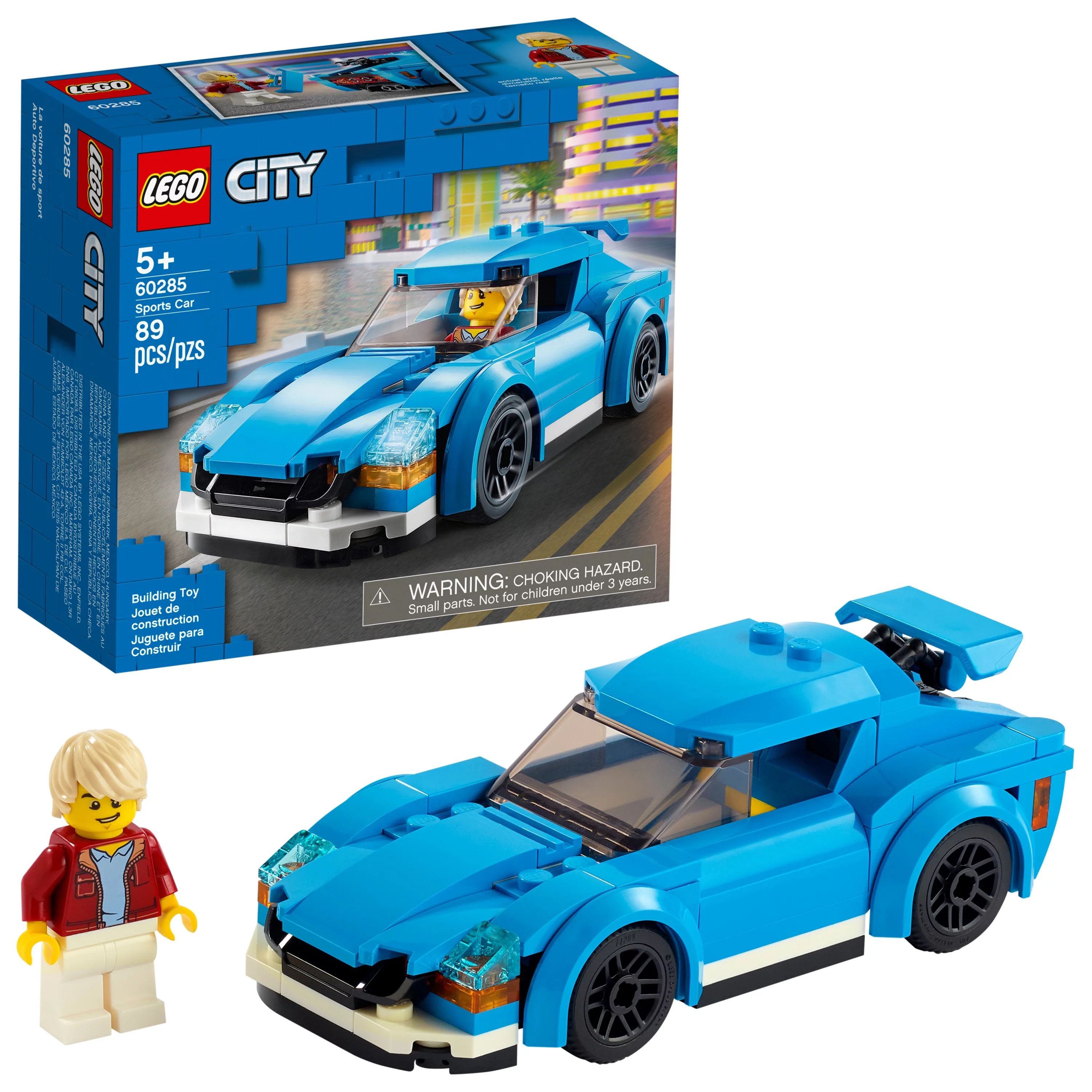 LEGO City Sports Car 60285 Building Playset for Kids (89 Pieces) - Walmart.com | Walmart (US)