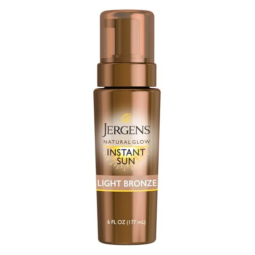 Jergens Natural Glow Self Tanner Mousse, Light Bronze Tan, 6 fl oz | Amazon (US)