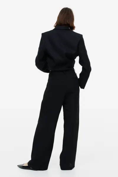 Wide-leg Linen-blend Pants | H&M (US + CA)