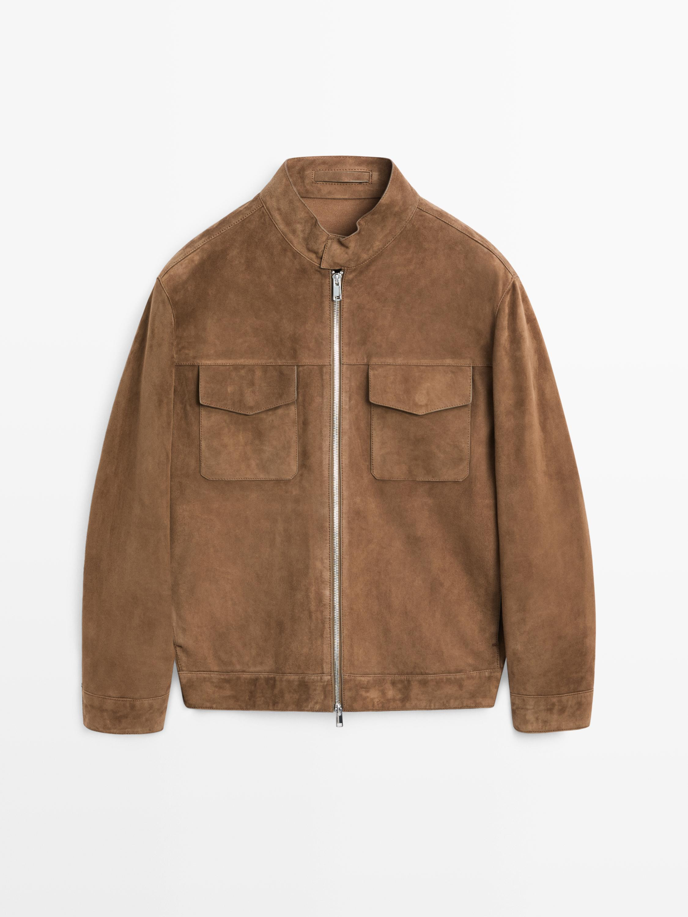 Suede leather jacket | Massimo Dutti US
