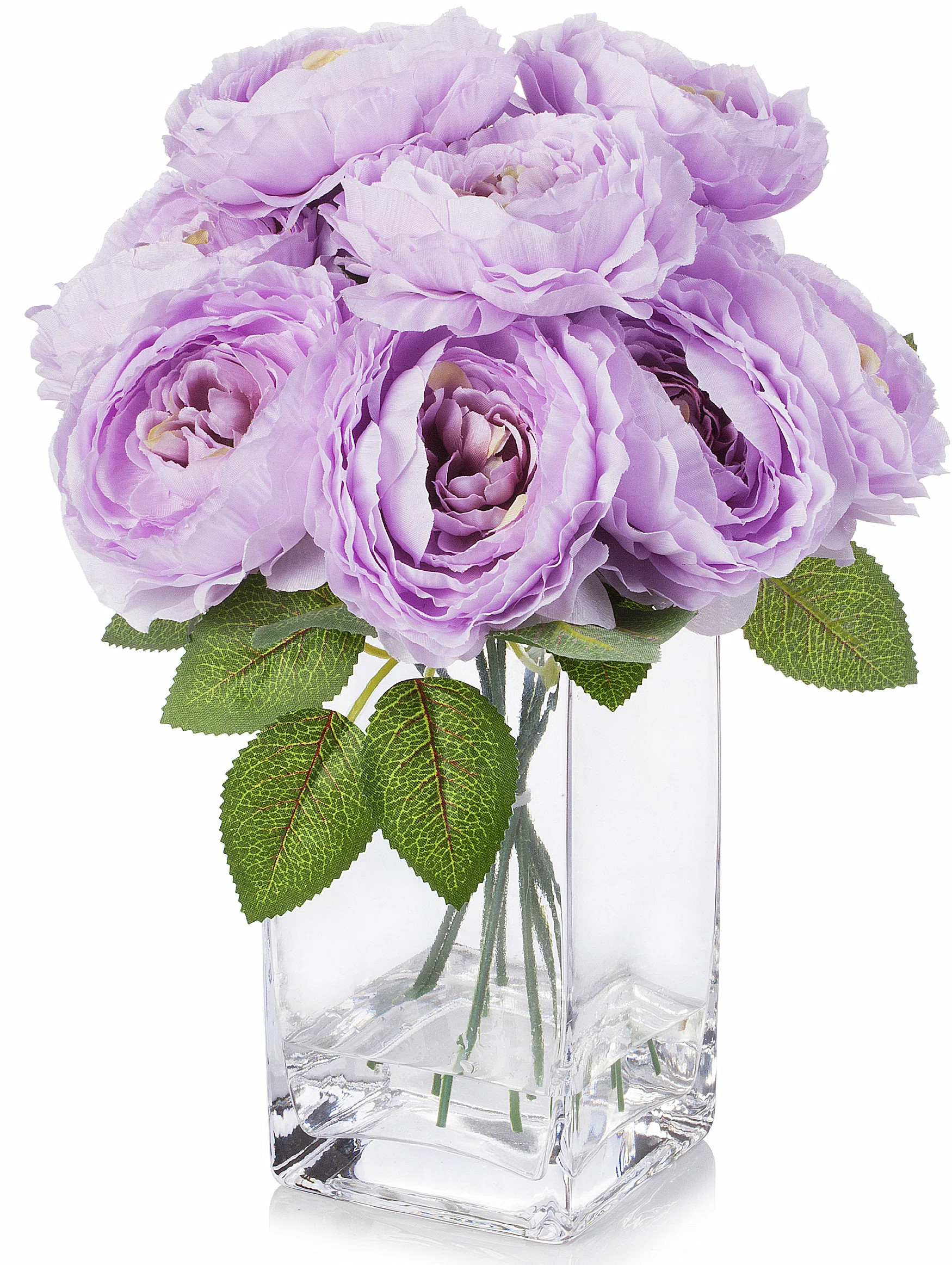 Silk Peony Arrangement in Vase | Wayfair North America