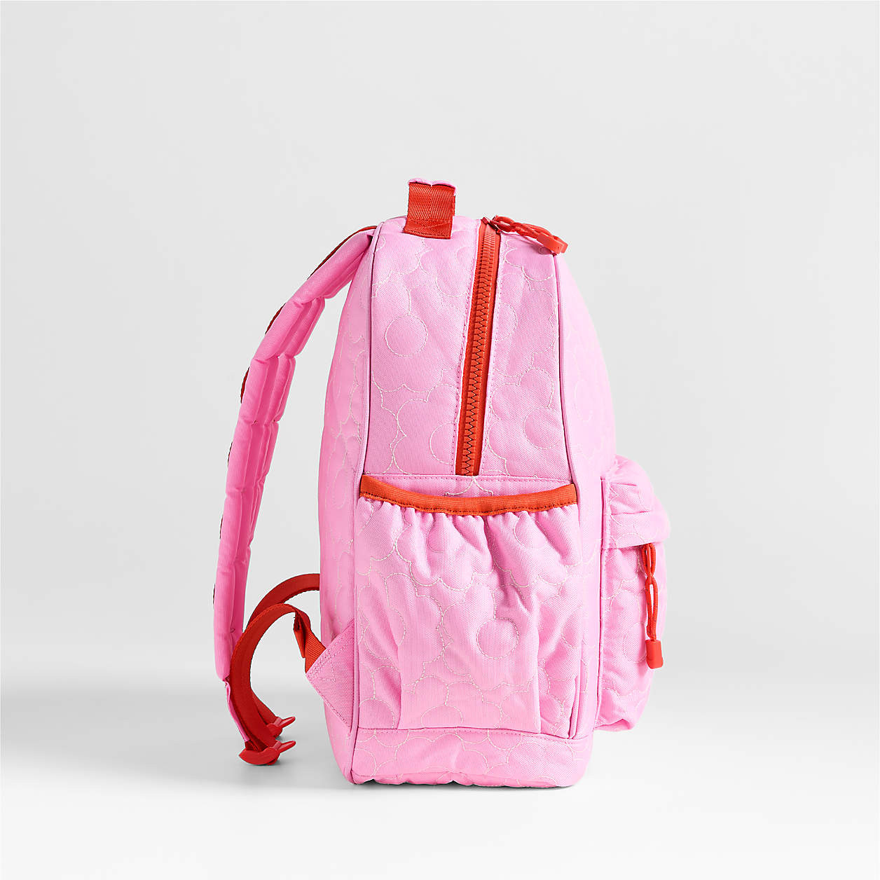 Dreamer Quilted Purple Heart Medium Kids Backpack with Side Pockets + Reviews | Crate & Kids | Crate & Barrel