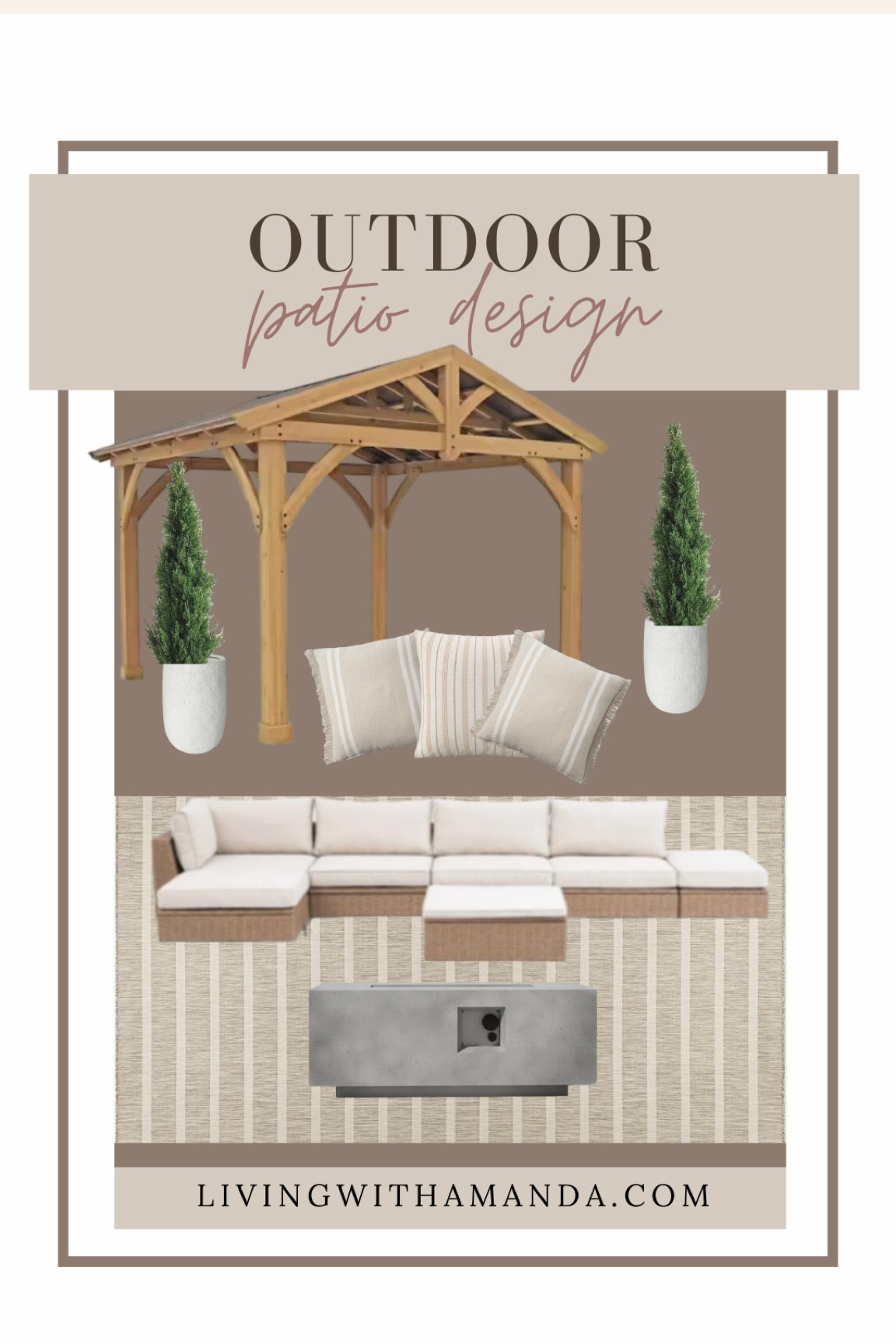 Walmart Outdoor patio design
Outdoor decor
Outdoor rug
Outdoor fireplace
Outdoor gazebo 
Outdoor sofa
Outdoor faux plants
Outdoor pots

#LTKSeasonal #LTKhome #LTKsalealert