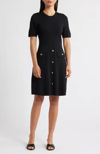 Patch Pocket Knit A-Line Dress | Nordstrom