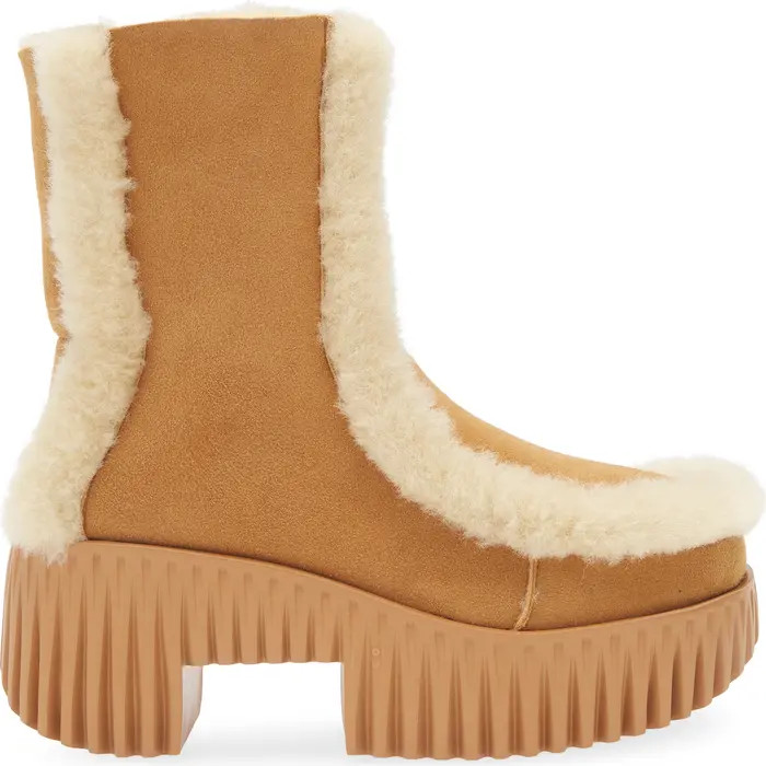 Plia Fero Genuine Shearling Platform Bootie (Women) | Nordstrom