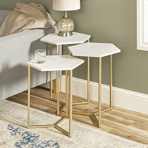 Marble Nesting Side Table Set | Amazon (US)