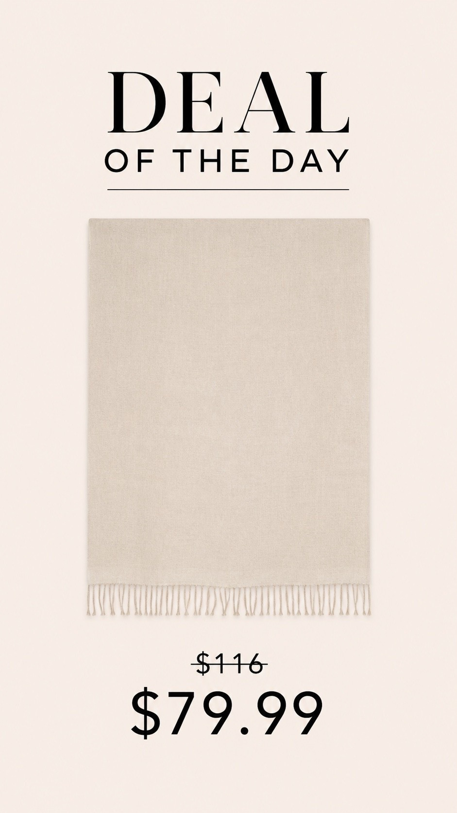 Neutral Linen Throw Blanket

A timeless neutral throw that works in every season. I love the soft texture and simple fringe detail — perfect draped over a sofa, accent chair, or the end of a bed for that cozy layered look.

#LTKHome #LTKSaleAlert