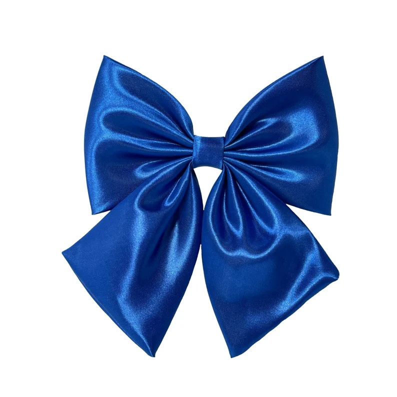 Blue Satin Hair Bow, Hair Bow for Women, Blue Hair Clip, Hair Bow for Girls, Blue Wedding Bows, D... | Etsy (Global)