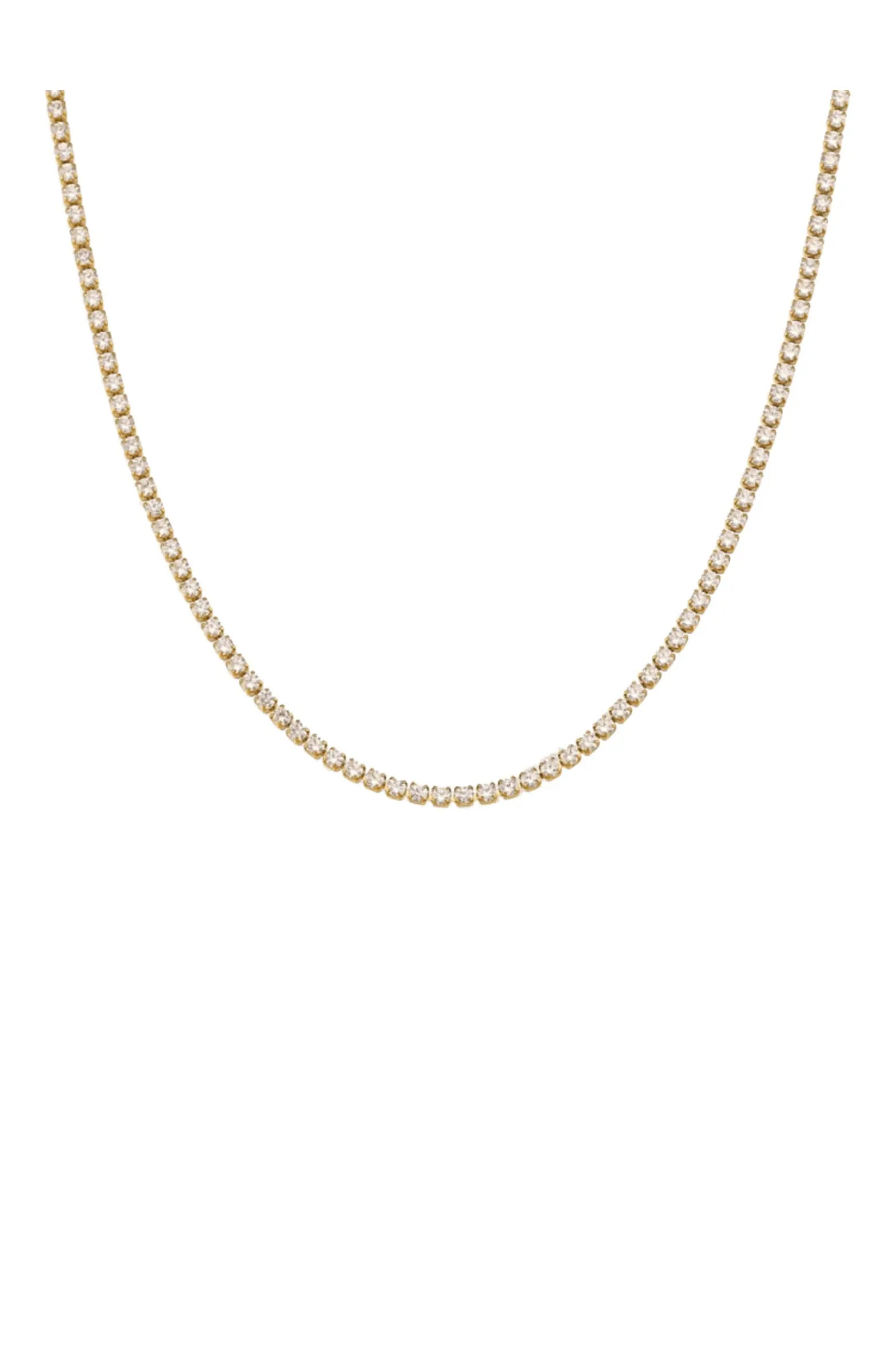 Elegant Cubic Zirconia Choker Tennis Necklace | Nordstrom