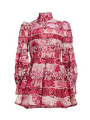 Wavelength Spliced Print Mini Dress | Saks Fifth Avenue