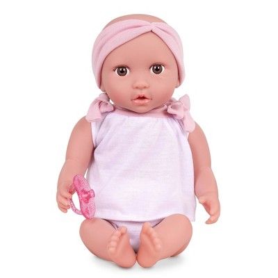 babi by Battat 14" Baby Doll with 2pc Body Suit & Pink Headband | Target