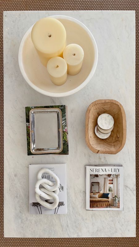 Coffee table decor for your living room! Pottery barn and amazon pieces styled on the Parker coffee table from Mcgee

#LTKsalealert #LTKhome #LTKunder100