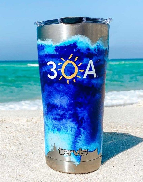 Blue Watercolor Stainless Tervis Tumbler | 30A Gear