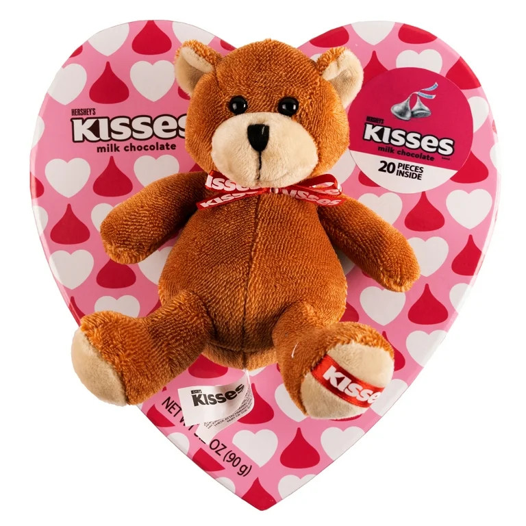 Hershey’s Kisses Heart Box with Plush and 20 pieces of Chocolate | Walmart (US)