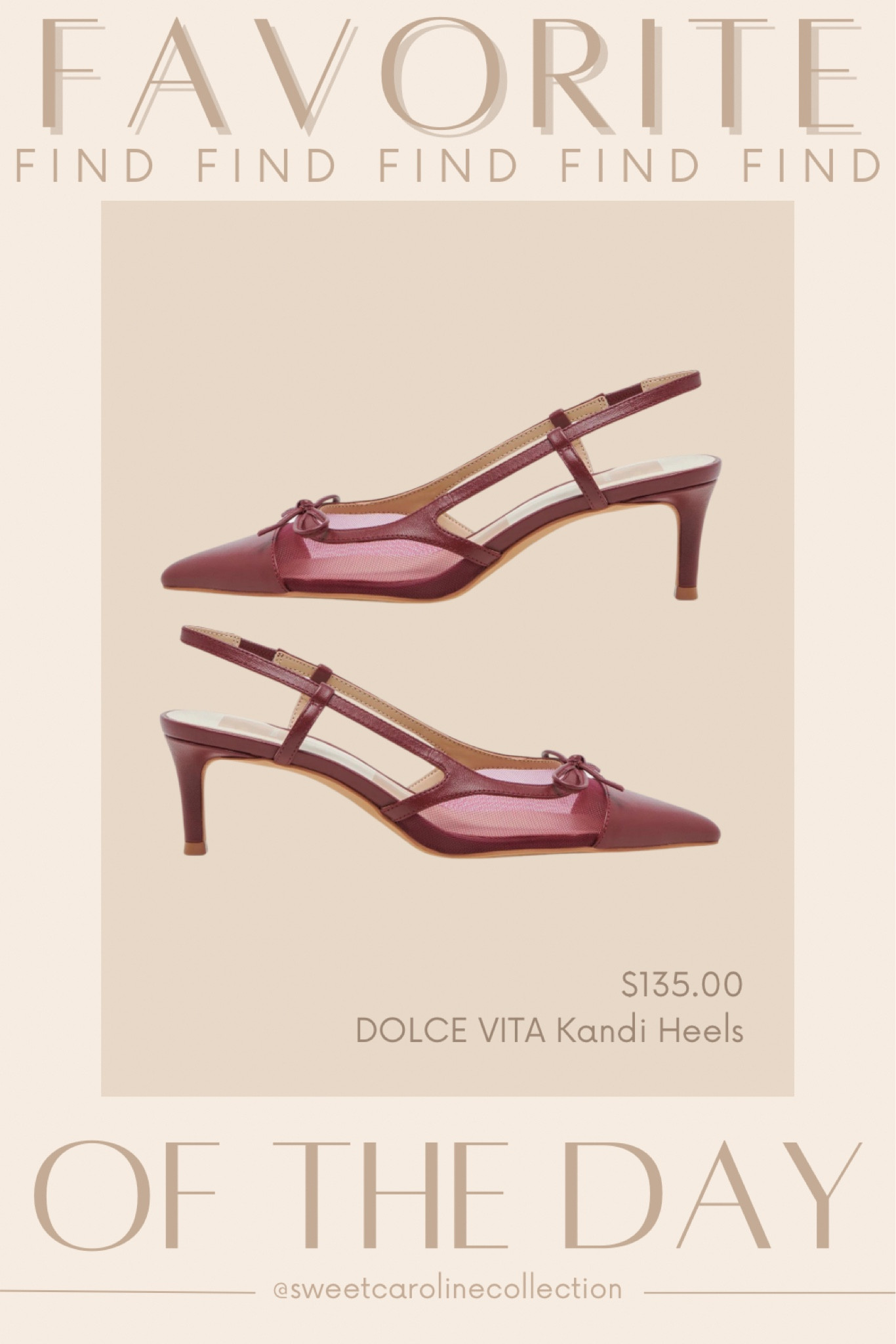 Favorite find of the day ♥️

I’m OBSESSED with these Dolce Vita Mesh Slingback Kitten heels! These are so stylish and beautiful for Fall and Winter and can be styled so many ways. 

Adidas, shoes, sneakers, Nike, Lamp, booties, green shoes, fall trends, fall style, red boots, knee high boots, Serena & Lily, wayfair, Target, pottery barn, faux tree, Walmart, beach house, olive tree, Home Depot, Mango, animal print, home decor, interior design, Anthropologie, agua bendita, one piece swimsuit, Lisa Says Gah, one piece swimsuit, swim, Petal+pup, set, summer, Peppermayo, strapless dress, vacation dress, linen dress, shell dress, Petal + pup, Neiman Marcus, agua bendita, free people, Boden, saks fifth Avenue, gottex swimwear, Nordstrom sale, Victoria’s Secret, cleonie swim, & other stories, pac sun, matching set, sabo skirt, pink set, beach outfit, summer outfit, linen set, Amazon, Peppermayo, showpo, Dress, revolve, Elliatt, floral dress, rosette dress, Amanda uprichard, romper, Heartloom, free people, ASTR, MISA, cleobella, majorelle, Zimmermann, loveshackfancy, likely, yumi Kim, rails, Bardot, floral dress, wedding guest dress, Rachel Parcell, white dress, bride, wedding, Shopbop, English factory, heels, mules, Steve Madden, Tony Bianco, Nordstrom, dsw, dolce vita, sam Edelman, target, Anthropologie, Rachel parcell, workwear, sweater, dress, mini dress, midi dress, work dress, Tory Burch, neiman Marcus, Shoes, heels, mules, slingbacks, Sam Edelman, Prada, lululemon, shoulder bag, tote, top handle bag, belt bag, jacquemus, DSW, Macys, tuckernuck, lulus, revolve, ASTR, petal and pup, show me your mumu, Nine West, j.crew, coach, Chinese laundry, dolce vita, journee, Bag, purse, coach, bow, shoulder bag, accessories, coachtopia, love, new arrival, best seller, must have, most wanted, designer, loeffler Randall, dsw, musinsa, Amazon, dupe, radley London, affordable, under 300, under 200, under 100, sale, gift idea, gift guide, spring style, summer fashion, shoes, classy, sweet Caroline collection

#LTKfindsunder100 #LTKtravel

#LTKSeasonal #LTKShoeCrush #LTKFindsUnder100