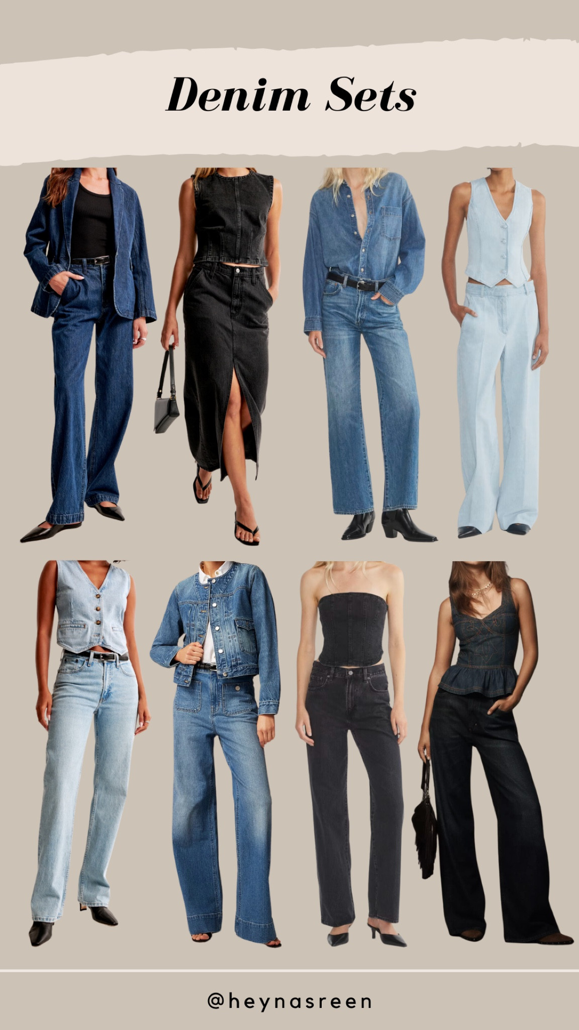Denim sets I have my eye on for fall! One of my favorite trends right now.

#LTKStyleTip #LTKSeasonal #LTKFindsUnder100