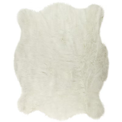 Luxe Classic Faux Hide Rug | Polar bear | 5.25'x7.5' | Target