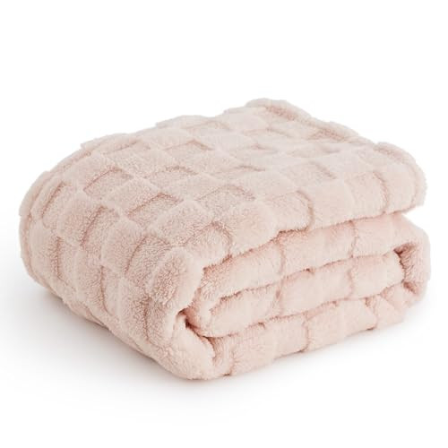 Bedsure Pink Throw Blanket for Couch - Super Soft Cozy Blankets for Bed, Cute Small Fleece Blanke... | Amazon (US)